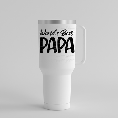 World’s Best Papa PNG – Black Minimalist Typography Design
