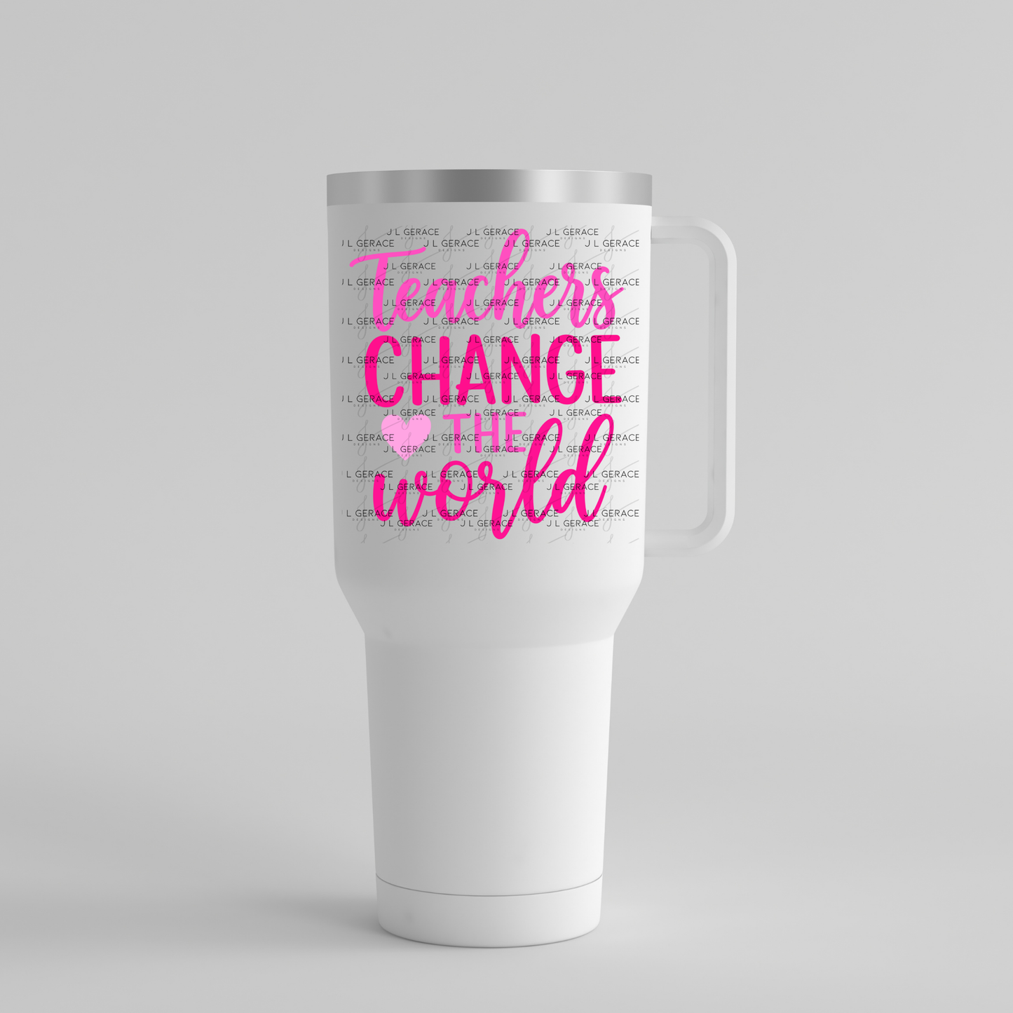 Teachers Change The World - Pink PNG Digital Download