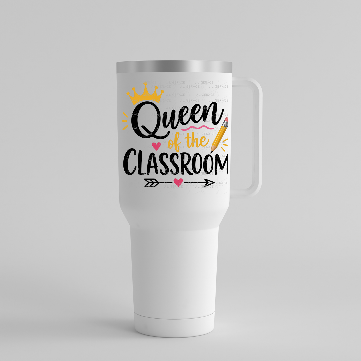 Queen of the Classroom Teacher PNG (2 Colors)