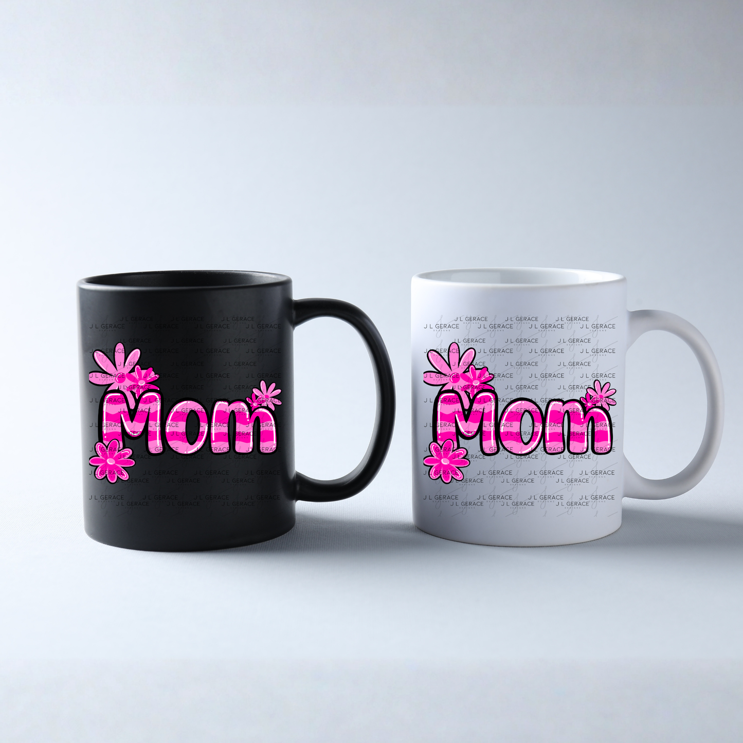 Mom Daisy Floral Pink PNG Design