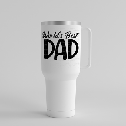 World’s Best Dad PNG – Black Typography Design for Father’s Day