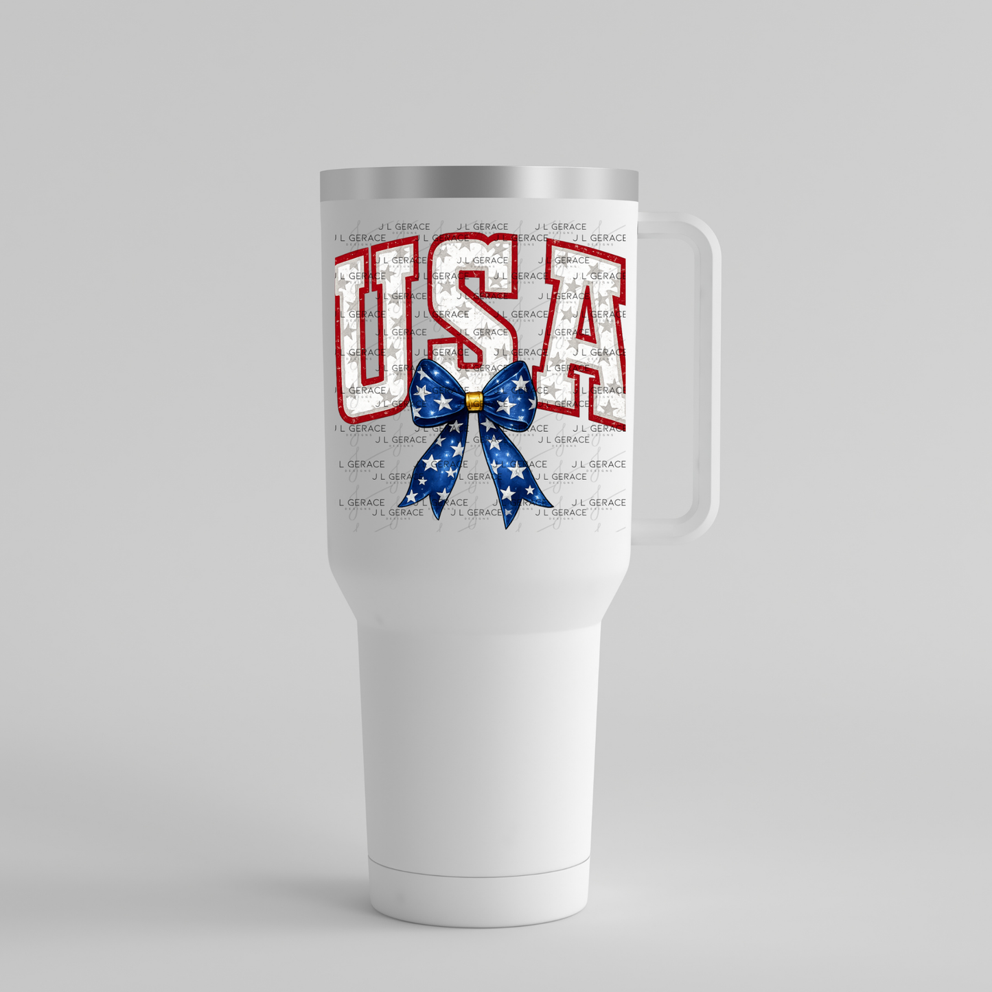 USA Bow Patriotic PNG Design