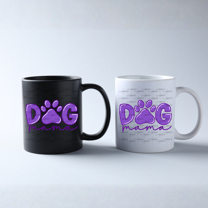 Dog Mama PNG – Paw Print Mothers Day Sublimation Design