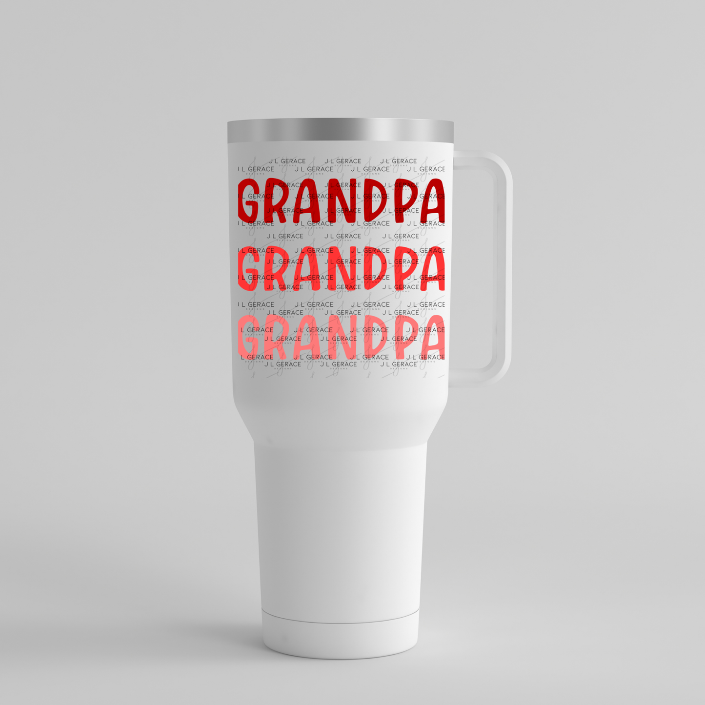 Grandpa PNG – Red Gradient Typography Sublimation Design