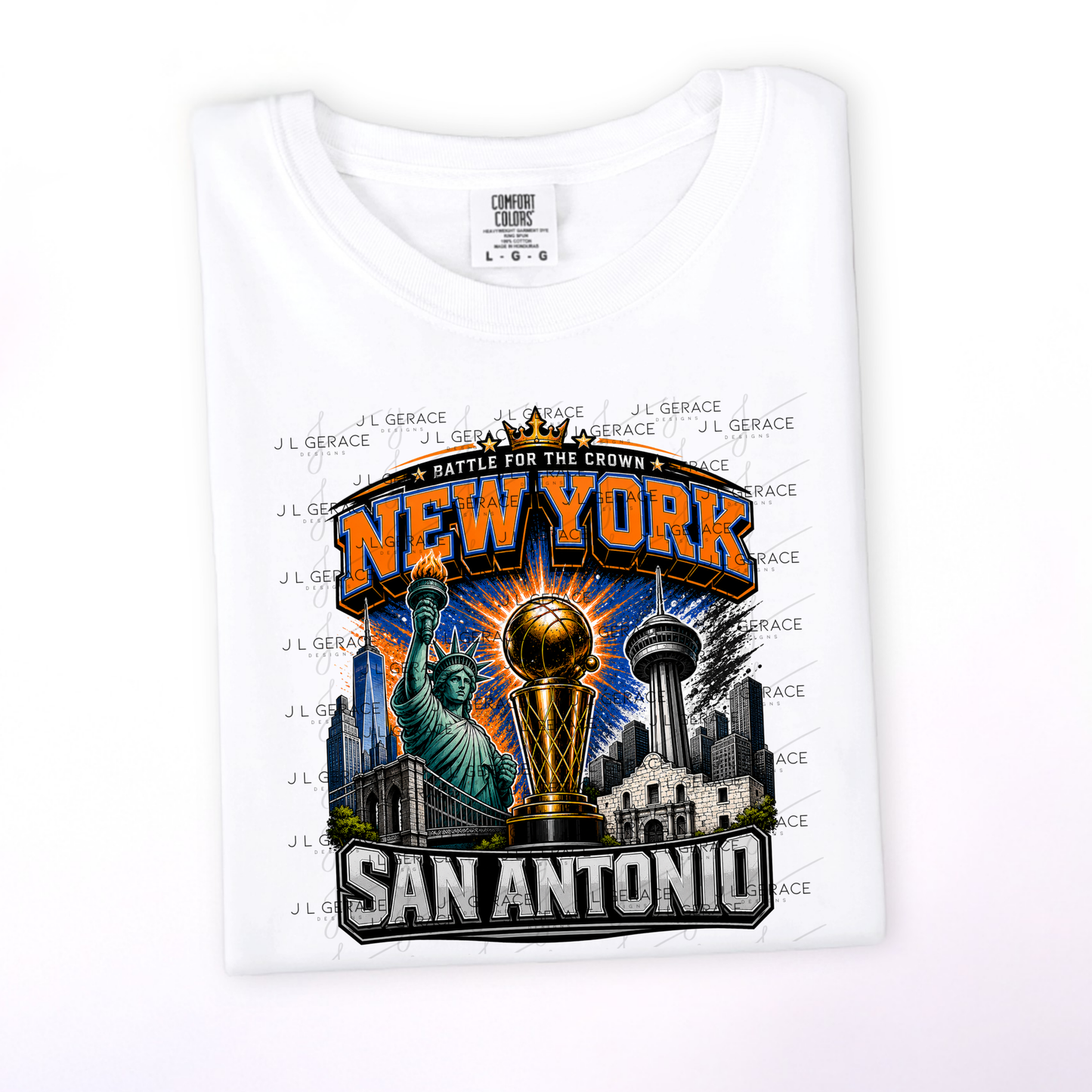 New York San Antonio Championship Trophy Basketball PNG Design