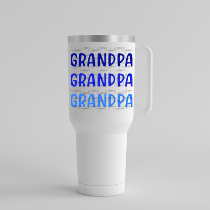 Grandpa PNG – Blue Gradient Typography Sublimation Design