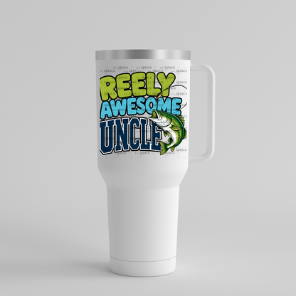 Reely Awesome Uncle PNG – Bass Fishing Sublimation Design