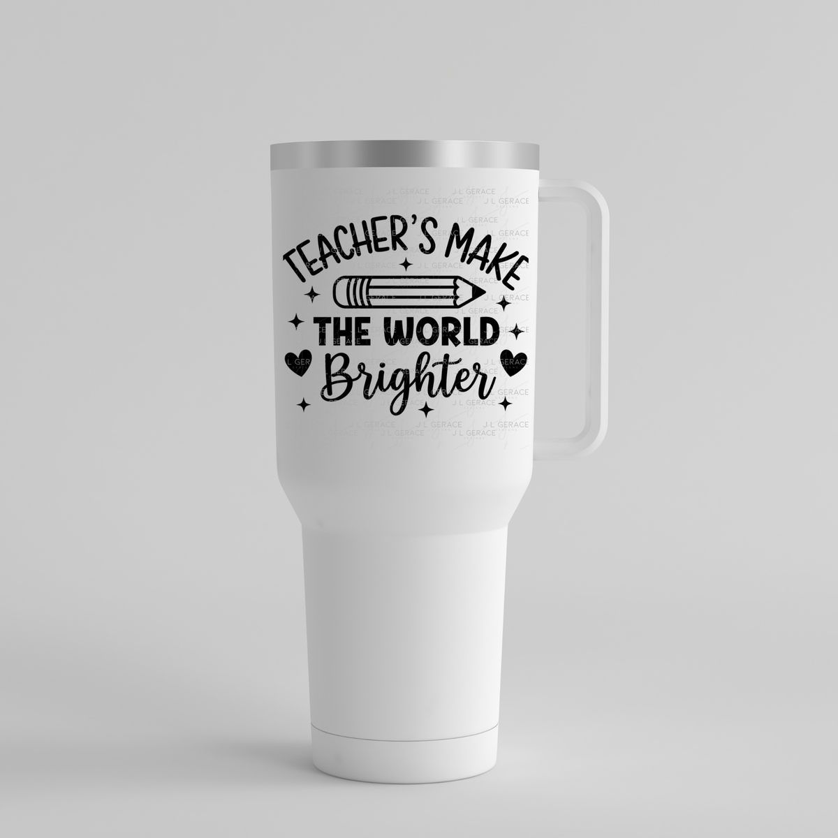 Teacher's Make The World Brighter PNG (2 Colors)