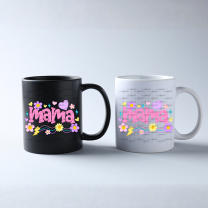 Mama Floral Retro PNG – Mothers Day Sublimation Design