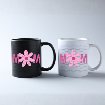 Mom Daisy Floral Rose Pink PNG Design
