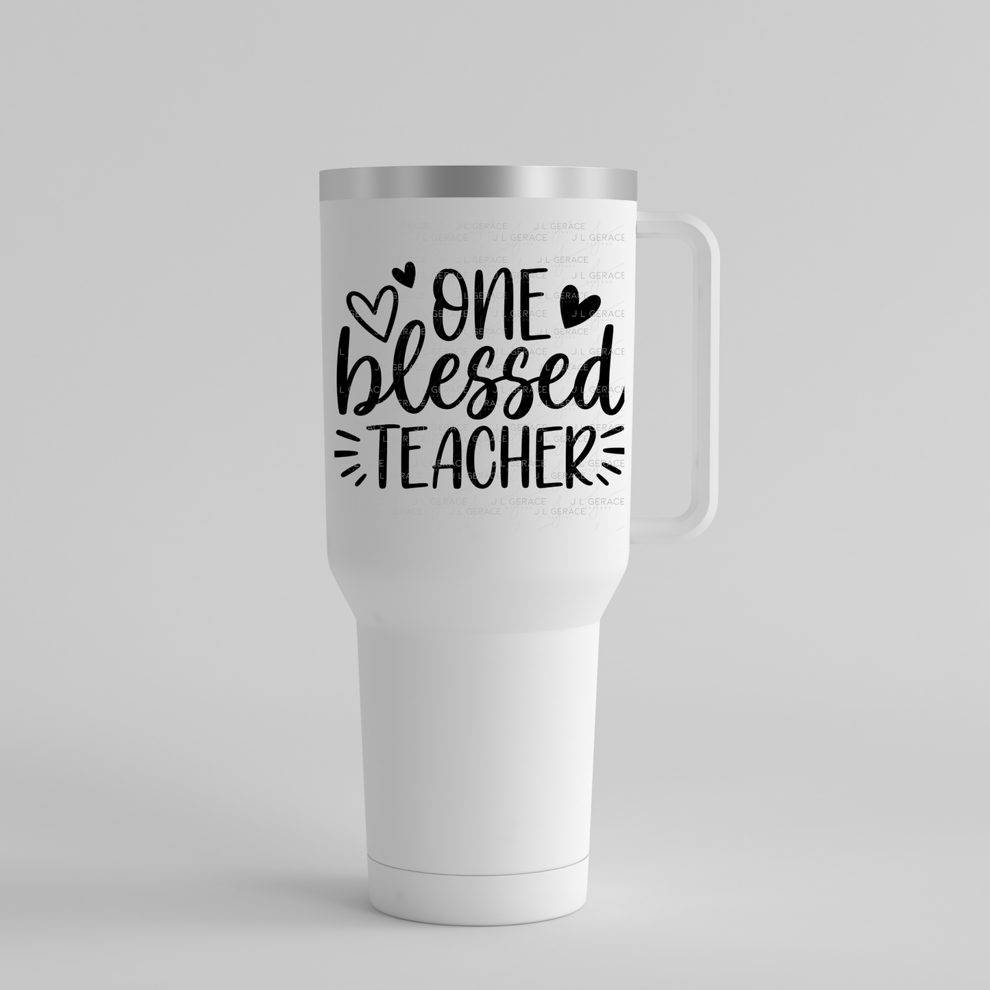One Blessed Teacher PNG (2 Colors)