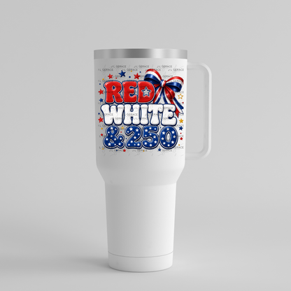 Red White & 250 Patriotic PNG Design