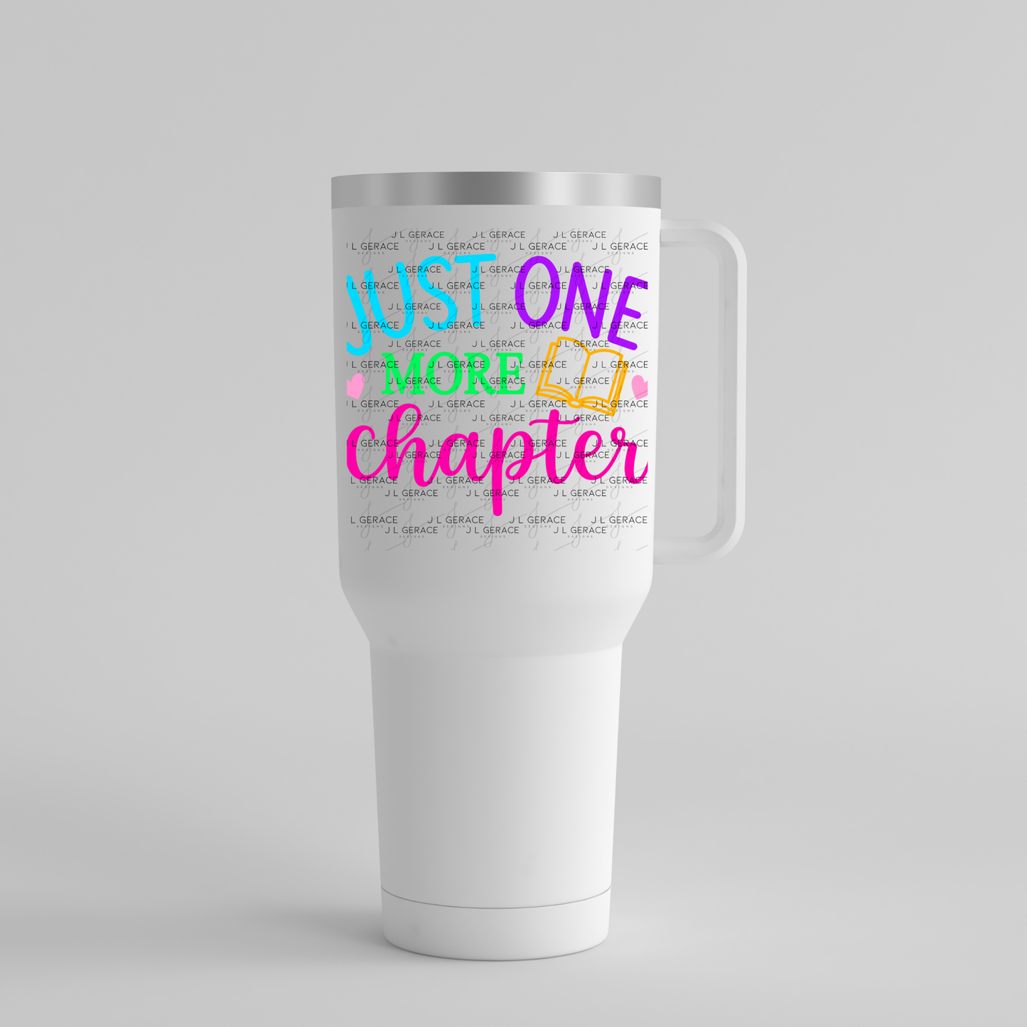 Just One More Chapter Teacher Colorful PNG