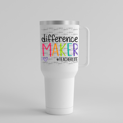 Difference Maker Rainbow Teacherlife PNG Digital Download (2 Colors)