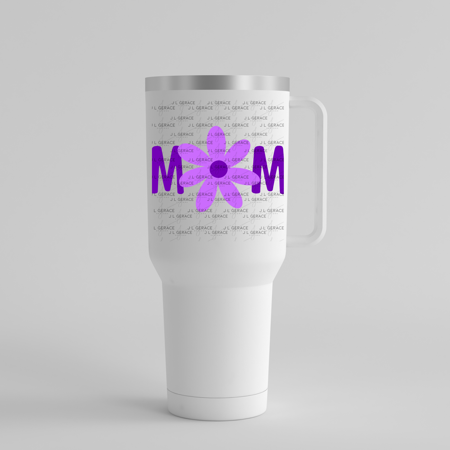 Mom Flower PNG Clipart Sublimation PNG Mothers Day Purple Daisy Design