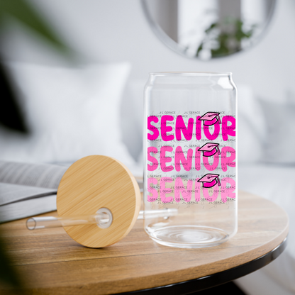 Senior PNG – Pink Graduation Cap Lettering Design