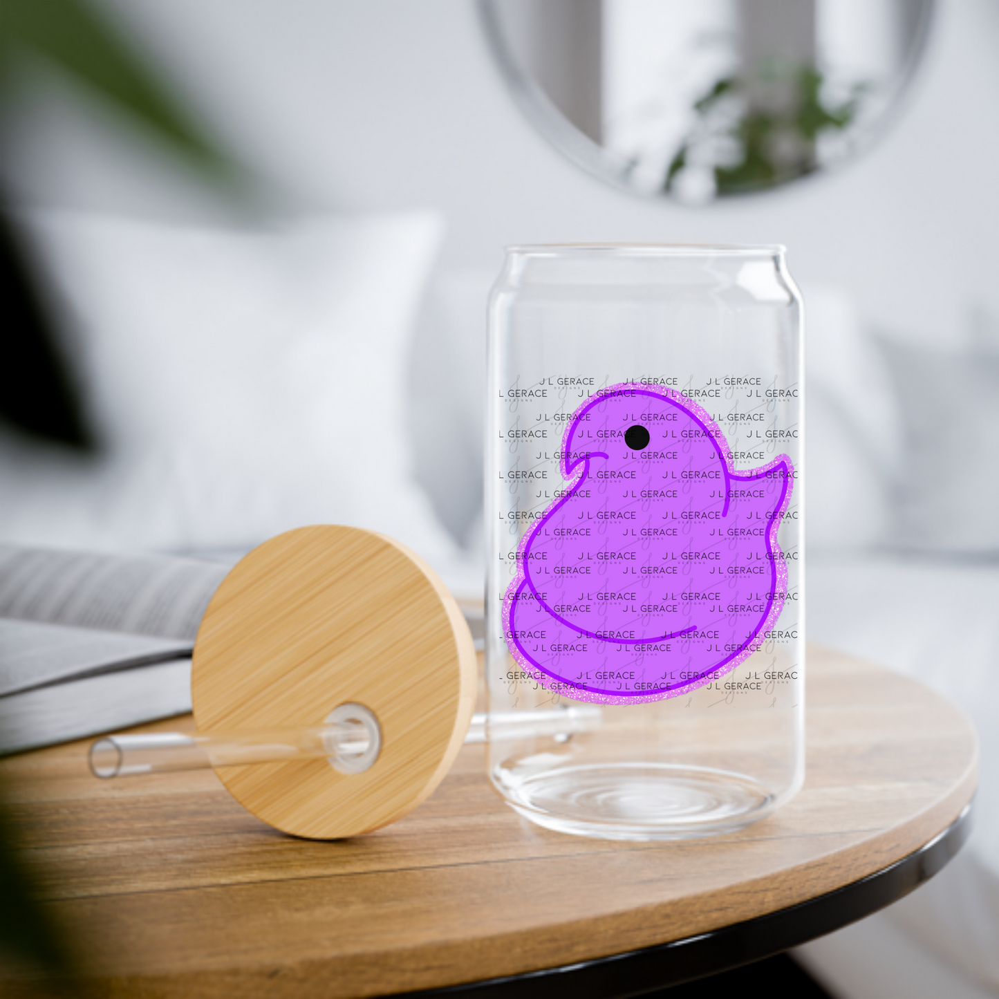Purple Glitter Easter Peep Chick Clipart Sublimation PNG