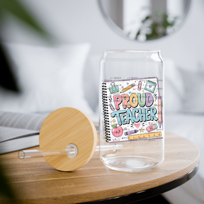 Pastel Proud Teacher Notebook PNG Digital Download