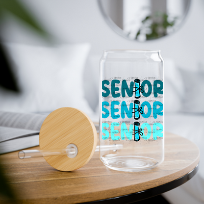 Senior PNG – Teal Diploma Graduation Lettering Design
