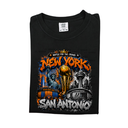 Graffiti New York vs San Antonio Basketball Finals PNG Design