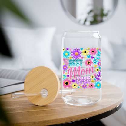 Best Mom Ever Colorful Floral PNG Design