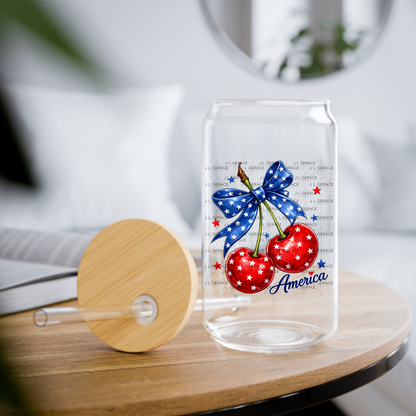 America Cherries Star Bow PNG