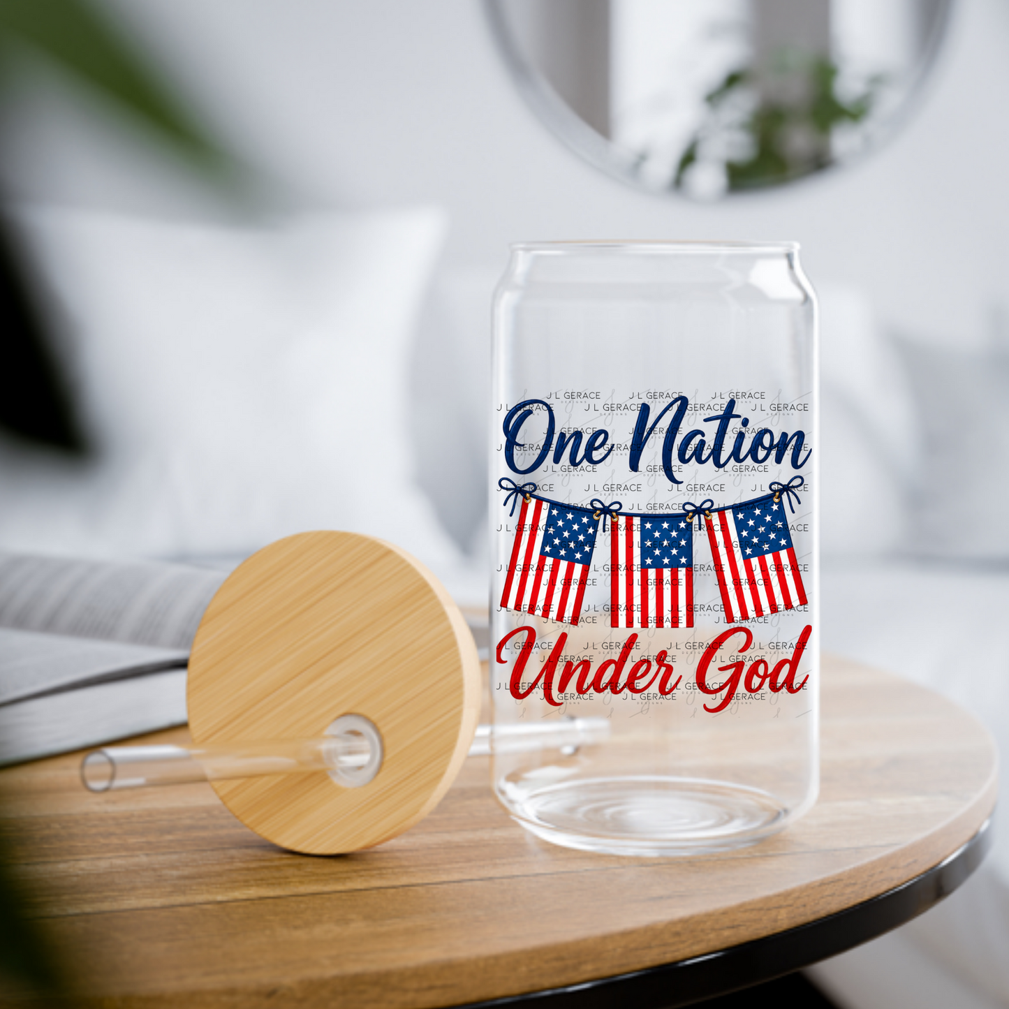 One Nation Under God Patriotic PNG Design