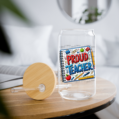 Bold Proud Teacher School Supplies PNG Digital Download