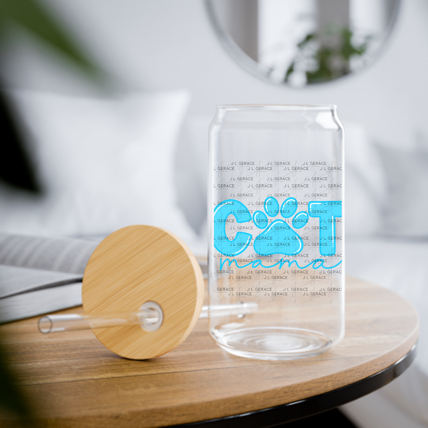 Cat Mama PNG – Paw Print Pet Lover Sublimation Design