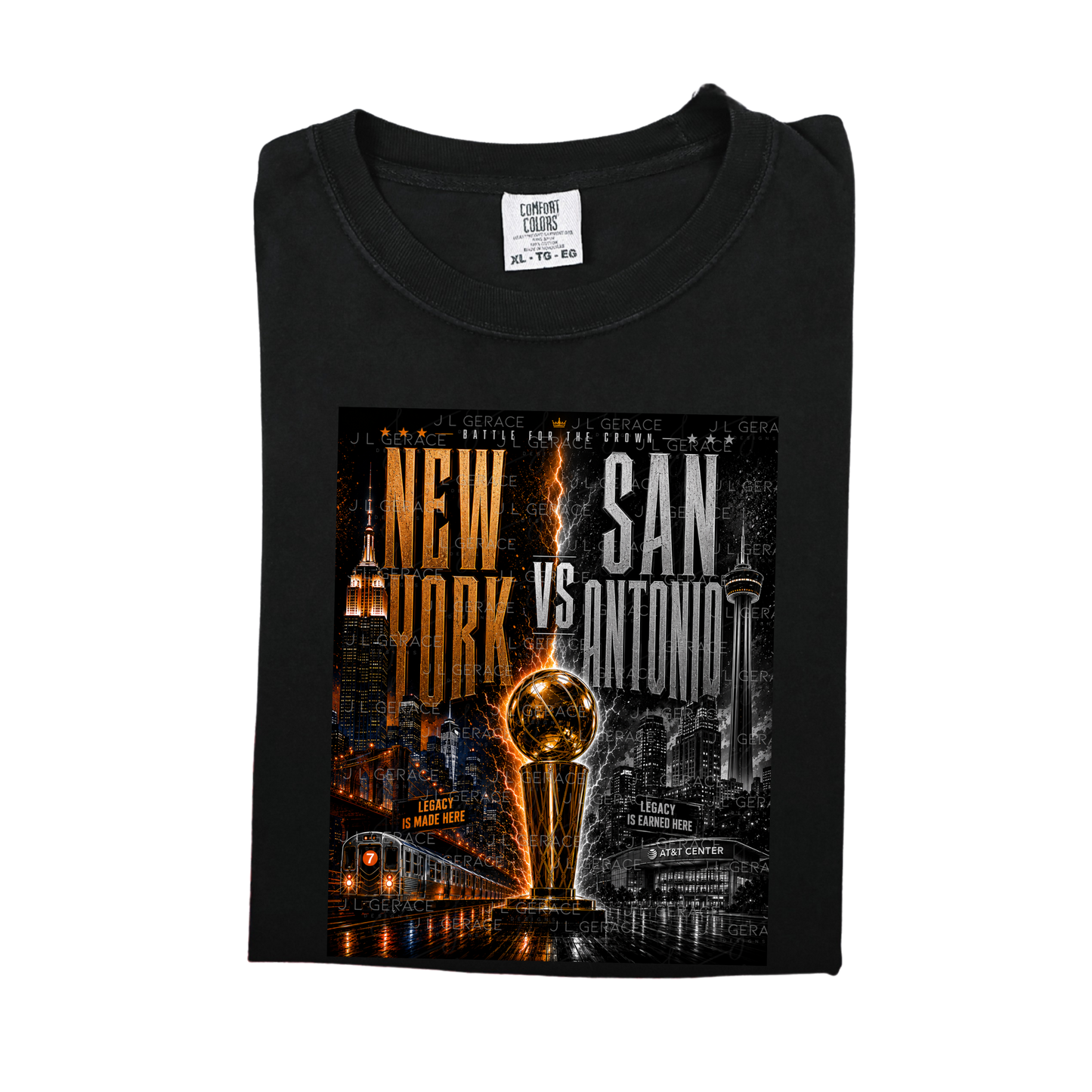New York vs San Antonio Championship Basketball PNG Design