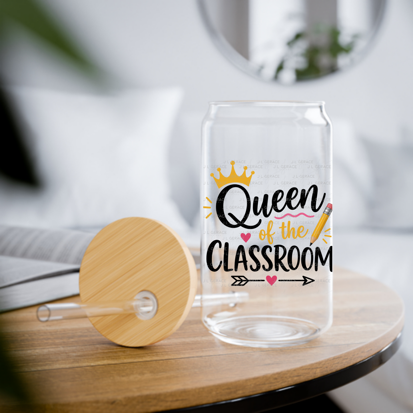 Queen of the Classroom Teacher PNG (2 Colors)