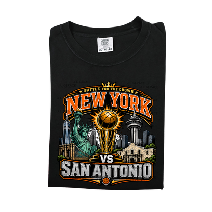 New York vs San Antonio Basketball Trophy PNG Design