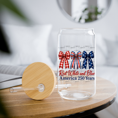 Red White and Blue America 250 Years PNG Design