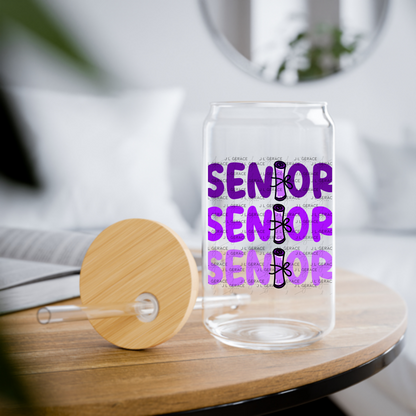Senior PNG – Purple Diploma Graduation Lettering Design