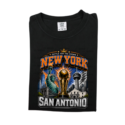 New York San Antonio Championship Trophy Basketball PNG Design