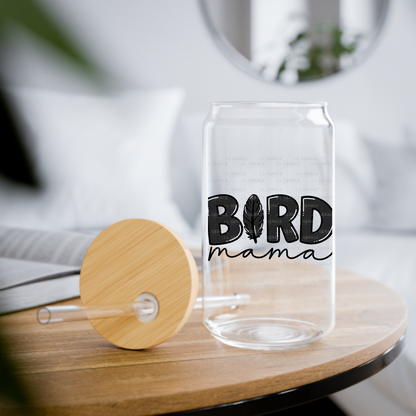 Bird PNG – Black Word Design with Feather Letter
