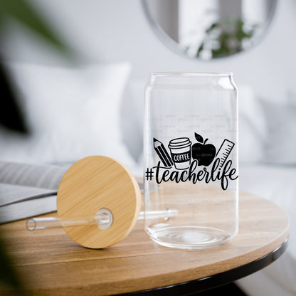 Teacherlife School Supplies Black and White PNG (2 Colors)