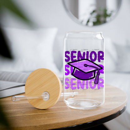 Senior PNG – Purple Graduation Cap Lettering Design