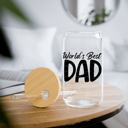 World’s Best Dad PNG – Black Typography Design for Father’s Day