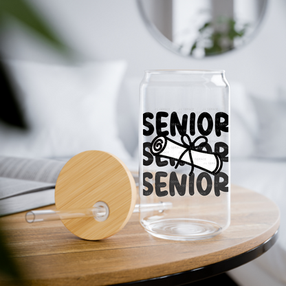 Senior PNG – Black Diploma Graduation Lettering Design
