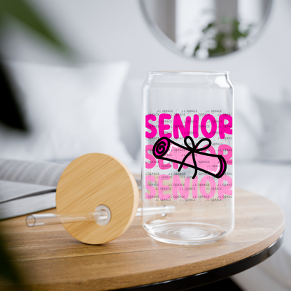 Senior PNG – Pink Diploma Graduation Lettering Design