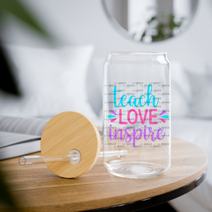 Teach Love Inspire Teacher Color PNG