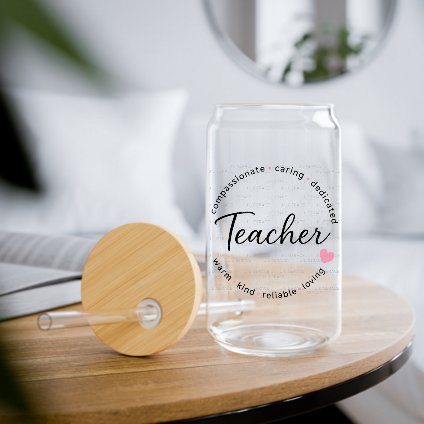 Compassionate Caring Dedicated Teacher PNG Bundle (2 Colors)