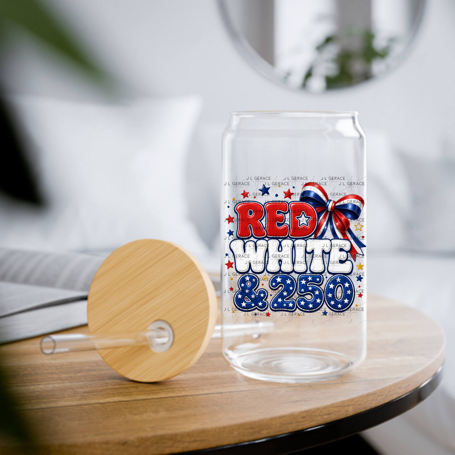 Red White & 250 Patriotic PNG Design