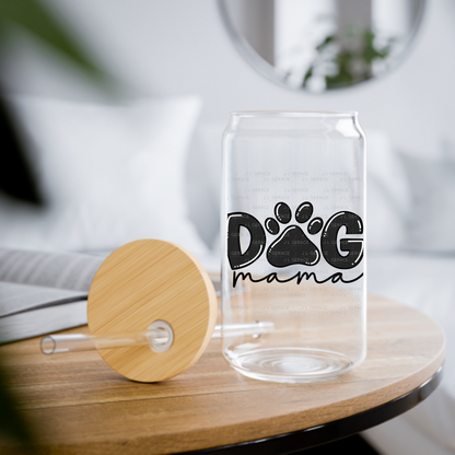 Dog Mama PNG – Black Paw Print Sublimation Design