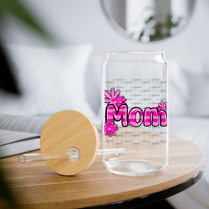 Mom Daisy Floral Pink PNG Design