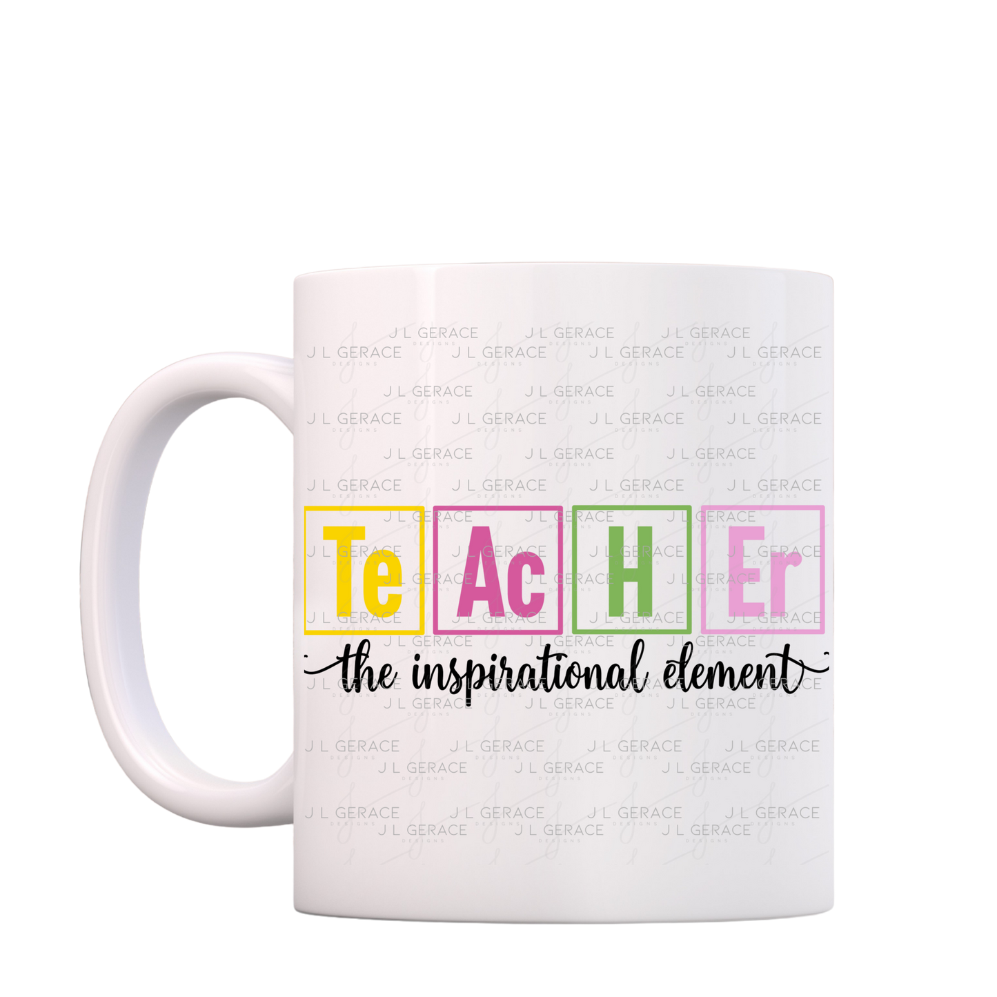 Teacher The Inspirational Element PNG Digital Download (4 Colors)