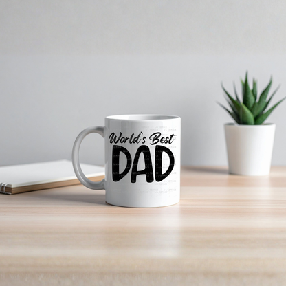 World’s Best Dad PNG – Black Typography Design for Father’s Day