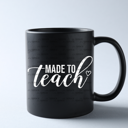 Made To Teach Teacher PNG Bundle Digital Download (2 Colors)