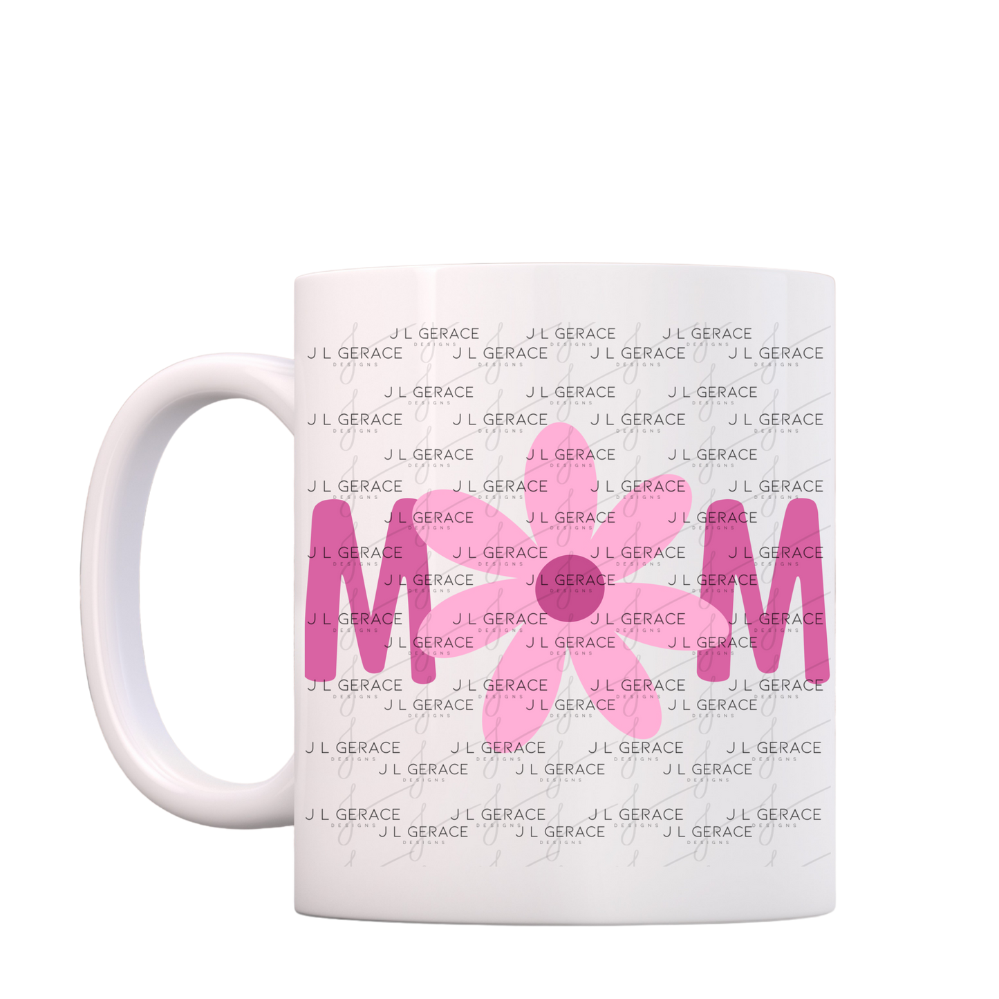 Mom Daisy Floral Rose Pink PNG Design